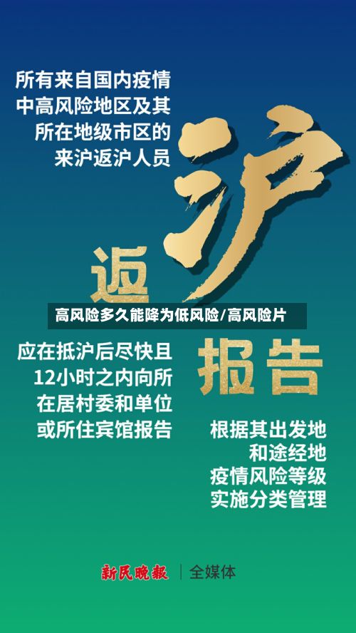 高风险多久能降为低风险/高风险片-第2张图片