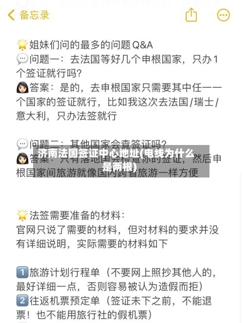 济南法国签证中心地址(电线为什么是两根)-第2张图片