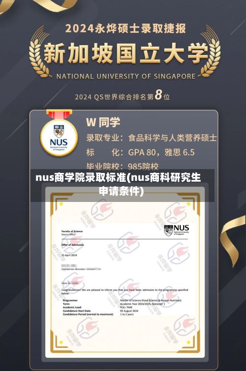 nus商学院录取标准(nus商科研究生申请条件)