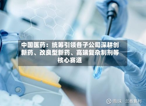 中国医药：统筹引领各子公司深耕创新药	、改良型新药、高端复杂制剂等核心赛道-第2张图片