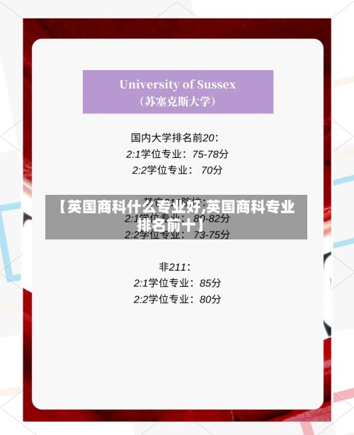 【英国商科什么专业好,英国商科专业排名前十】