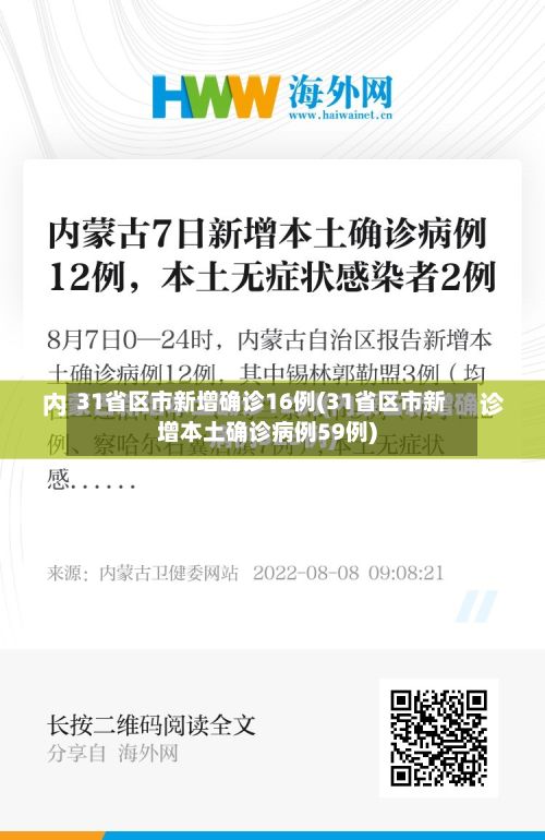 31省区市新增确诊16例(31省区市新增本土确诊病例59例)-第2张图片
