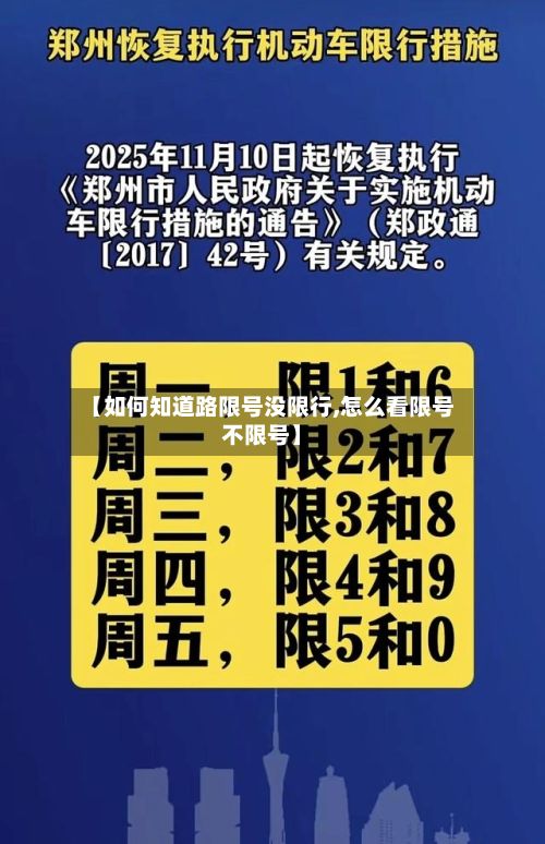 【如何知道路限号没限行,怎么看限号不限号】