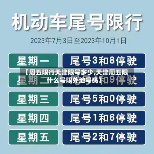 【周五限行天津限号多少,天津周五限什么号限外地号码】-第2张图片