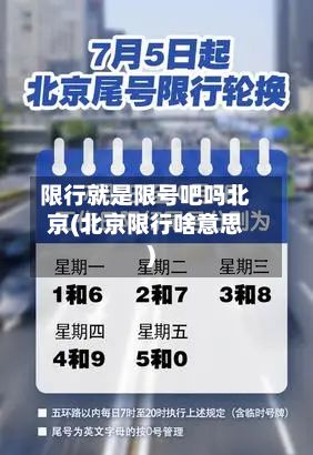 限行就是限号吧吗北京(北京限行啥意思)-第2张图片