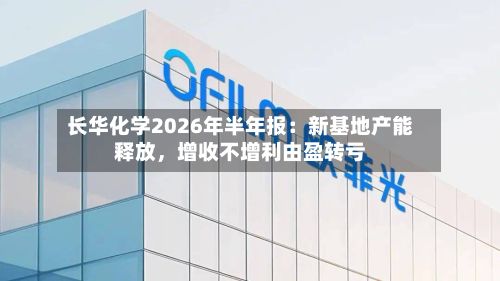 长华化学2026年半年报：新基地产能释放，增收不增利由盈转亏-第3张图片