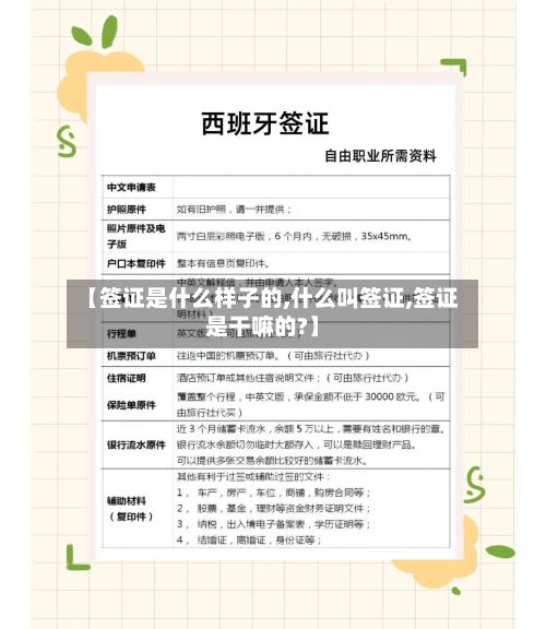 【签证是什么样子的,什么叫签证,签证是干嘛的?】