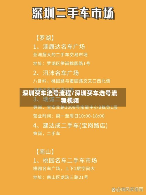 深圳买车选号流程/深圳买车选号流程视频