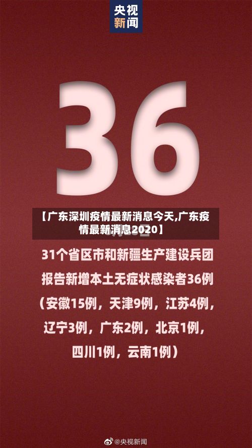 【广东深圳疫情最新消息今天,广东疫情最新消息2020】